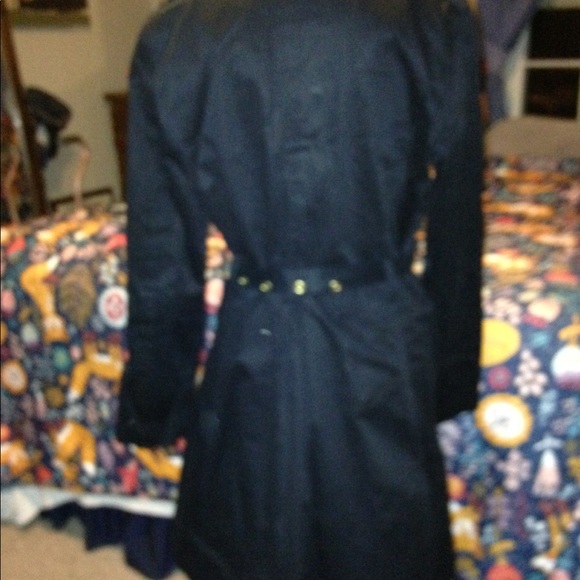 C WONDER TRENCH COAT MEDIUM NAVY PINK - Picture 3 of 4